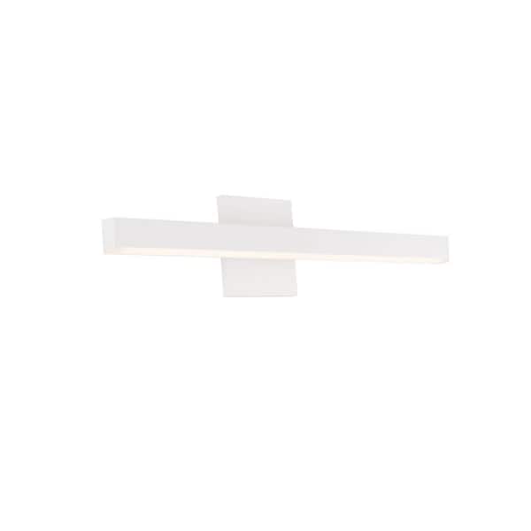 KUZCO Vega 23 in. 1 Light White Vanity Light