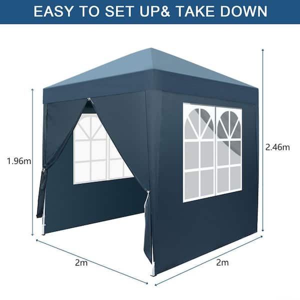 6' X 6' Van Tent Eave Height 78 Slit Door And Rollup Door With