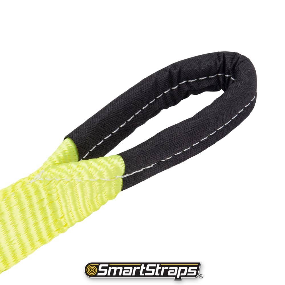 High-Visibility Yellow Nylon Web Sling 2"x4' with Loop Ends