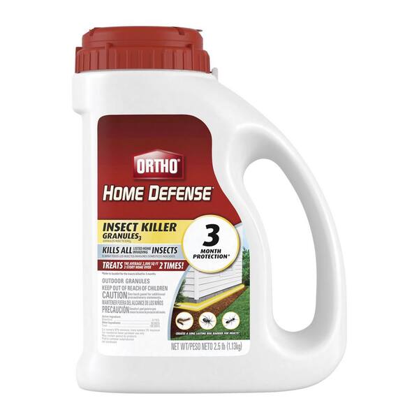 Ortho Home Defense Insect Killer Granules₃, 2.5 lbs., Ready to Use Outdoor Granules, For Ants, Spiders and More