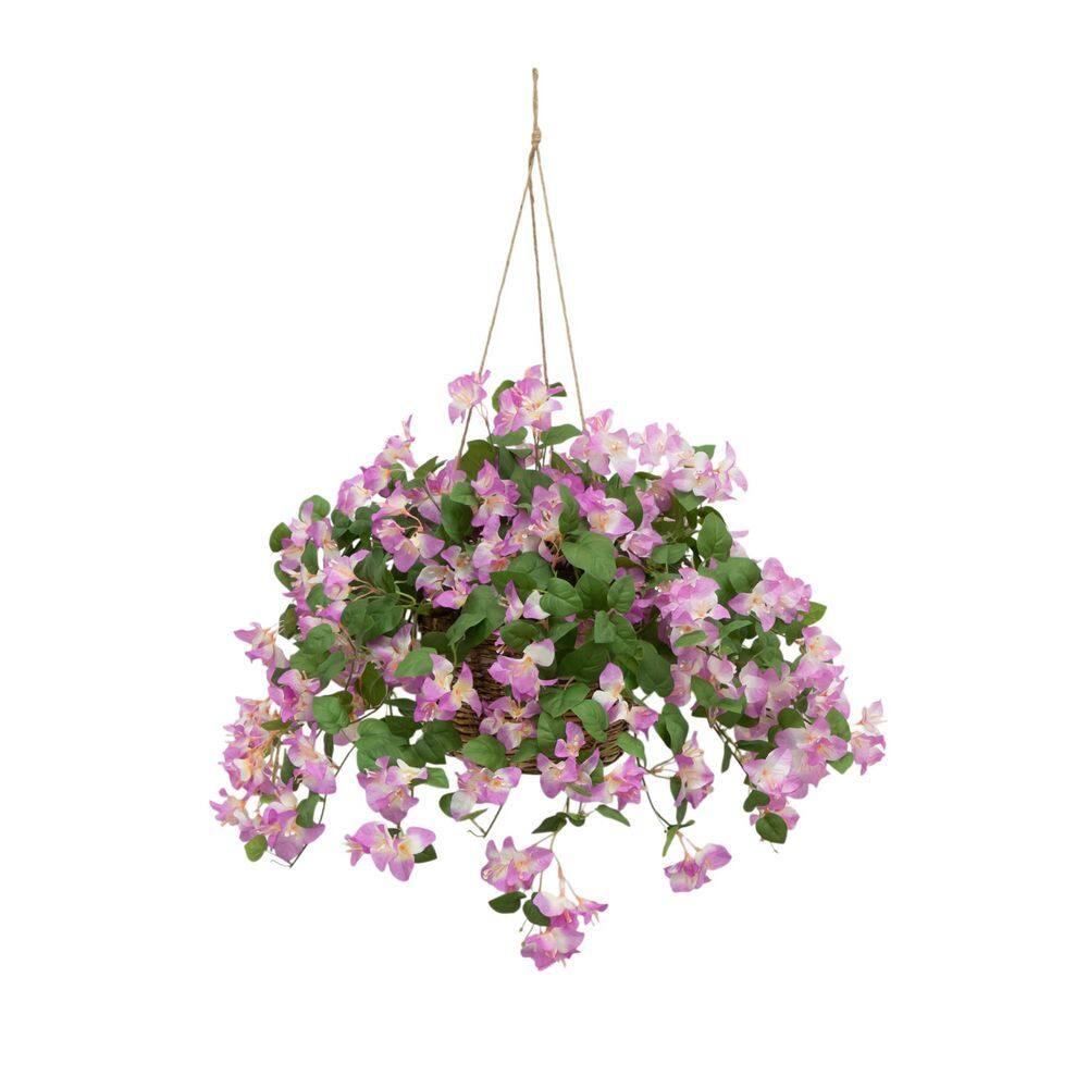 18 in. UV Resistant Artificial Bougainvillea in Hanging Basket price history on PriceWatchPro