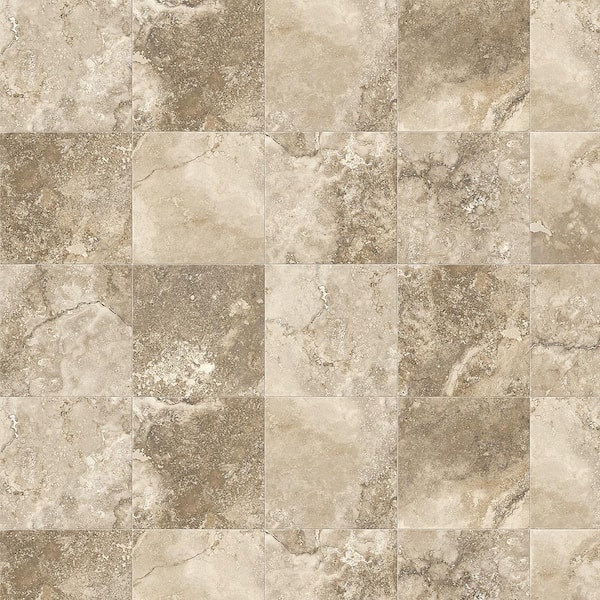 Take Home Sample - Mesa Verde Stone 10 MIL 6 in. x 9 in. Waterproof Vinyl Sheet Flooring