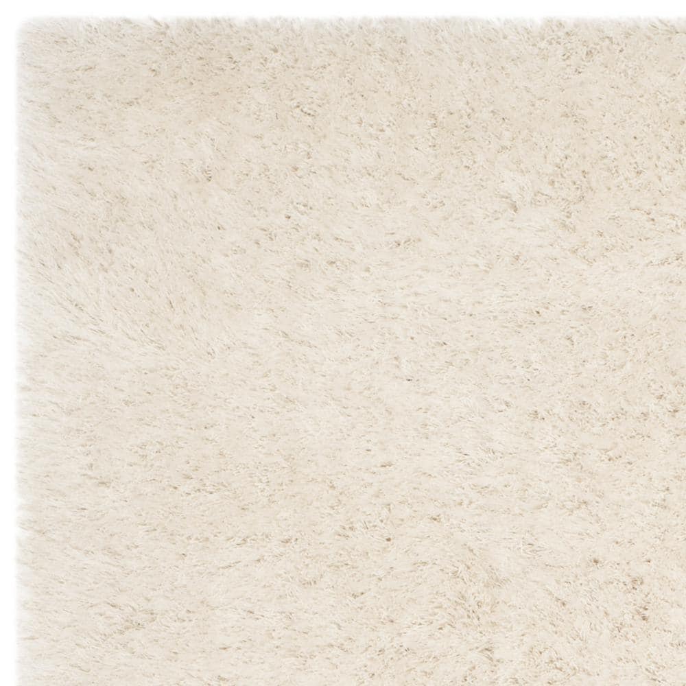 Pearl Shimmer Hand-Tufted Synthetic 5' x 8' Shag Rug