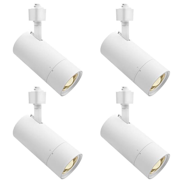 3 in. Zoomable LED Track Light, 5CCT, CRI90, 30W, 2100LM, Dimmable, 358° + 90° Tilt & 20°-50° Beam, ETL, White 4 Pack