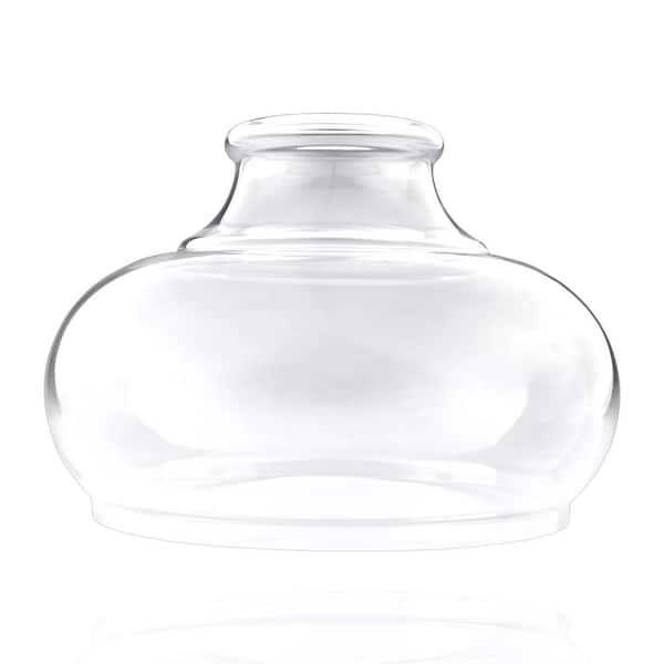 Kira Home Harlow 6 in. Clear Glass Bell Pendant Shade with 1.625 in. Neckless Fitter