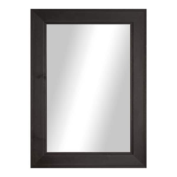 Rayne Heritage (33in W x 18in H) Ebony Hardwood Poplar Mirror