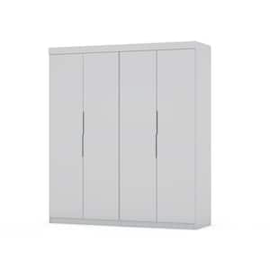 Ramsey 2.0 White Wardrobe Closet (Set of 2)