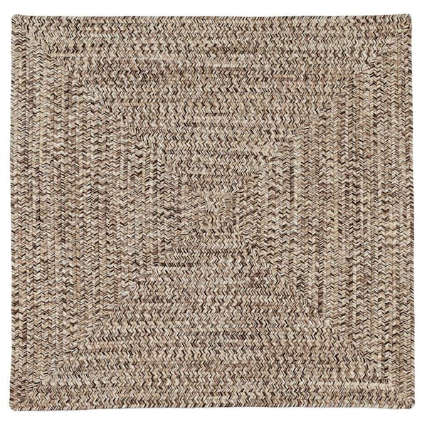 Wesley Weathered Brown Doormat 4 ft. x 4 ft. Tweed Indoor/Outdoor Area Rug