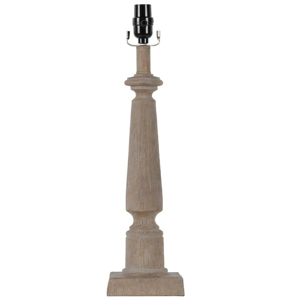 Hampton Bay Mix and Match 21 in. H Driftwood Table Lamp Base