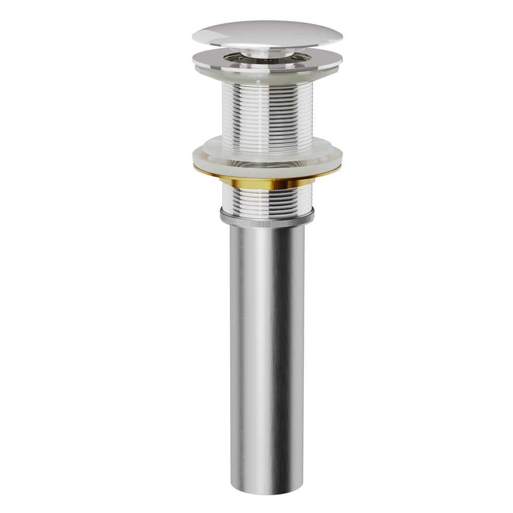 Chrome Brass Pop-Up Bathroom Sink Drain Assembly