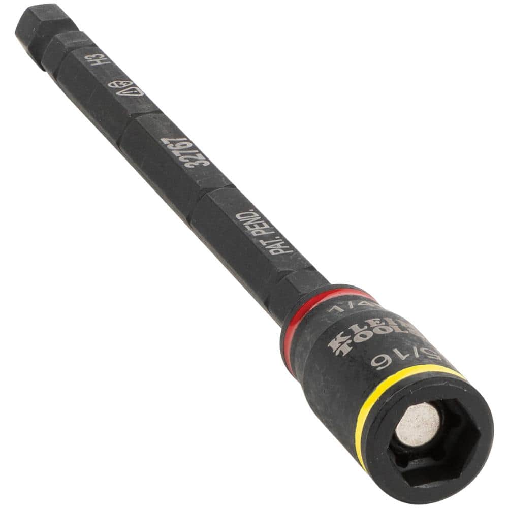はに Klein Tools 3-in-1 Impact Flip Socket, 1/4 in., 5/16 in., 5