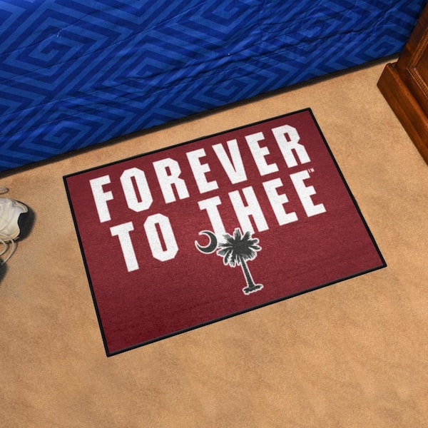 South Carolina Maroon 19 in. x 30 in. Starter Mat Accent Rug
