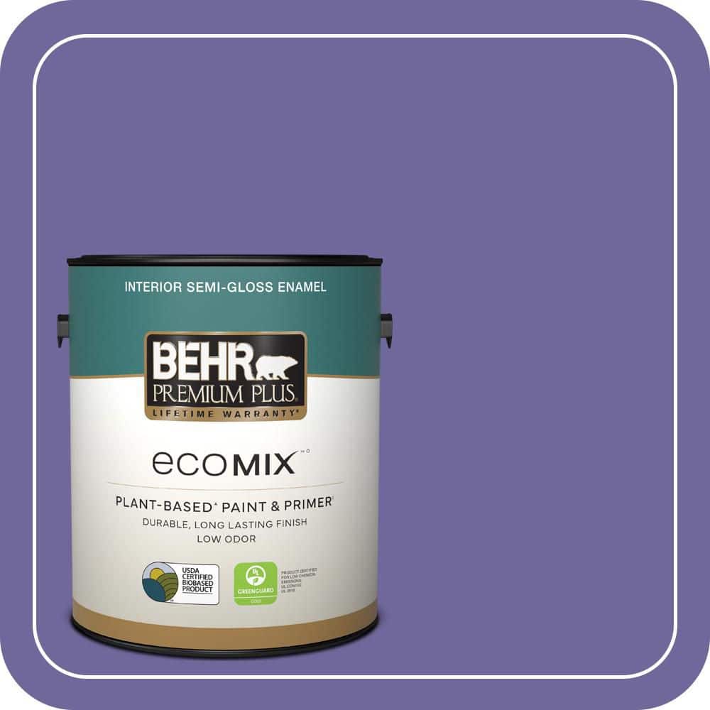 1 gal. #630B-7 Pandora Semi-Gloss Enamel EcoMix Plant-Based Interior Paint & Primer price history on PriceWatchPro