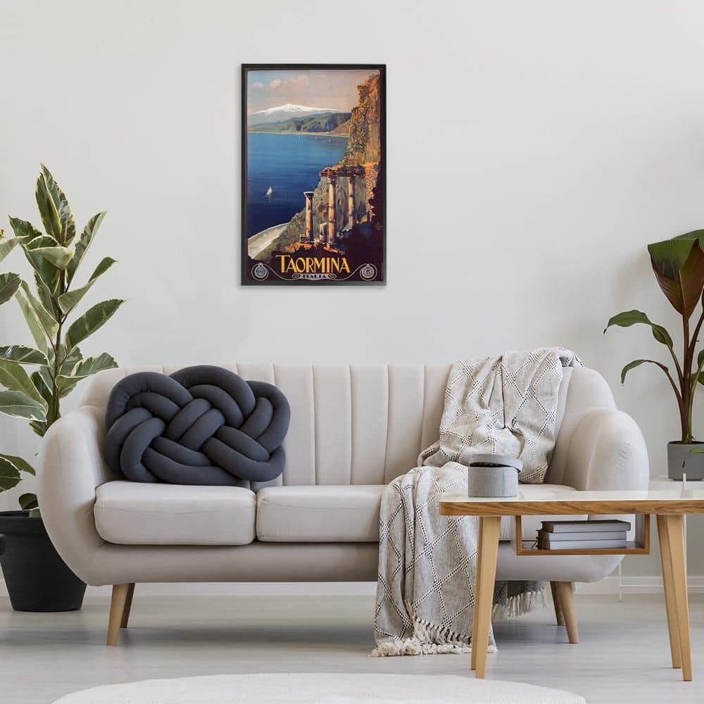 Tormina Italy Travel Poster by Marcus Jules Black Framed Nature Giclee Art Print 30 in. x 20 in. price history on PriceWatchPro