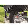 Sojag Genova II 12x16 Double Roof Hard Top Gazebo With Mosquito Netting ...