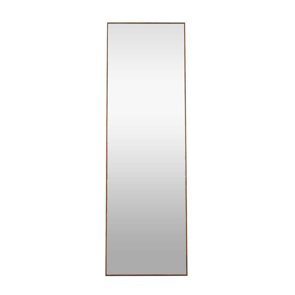 19 in. W x 63 in. H Rectangular Wood Framed Wall Bathroom Vanity Mirror in 