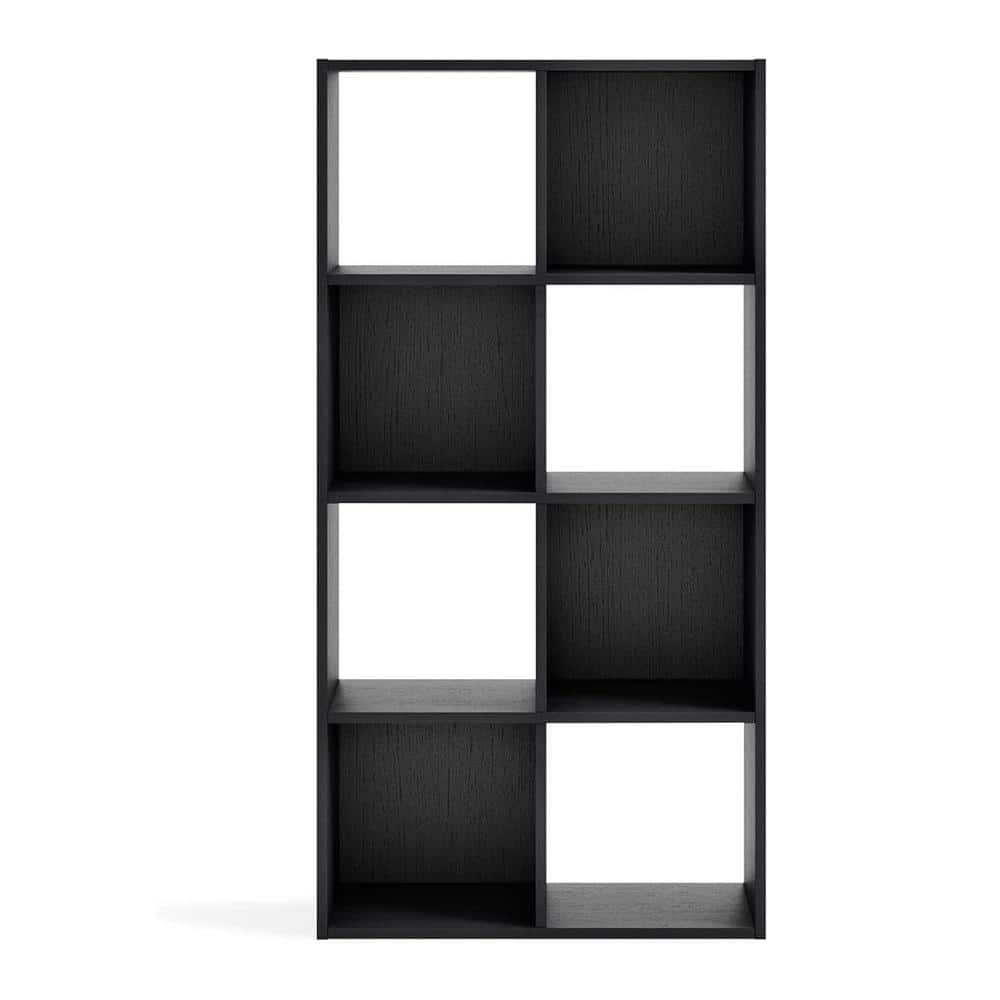 Black 8 Cube Storage Organizer Bookcase