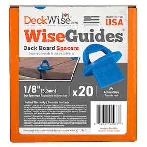 WiseGuides 1/8 in. Gap Deck Board Spacer for Hidden Deck Fasteners (20-Count)