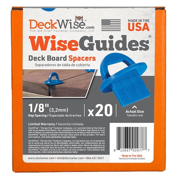 DeckWise WiseGuides 1/8 in. Gap Deck Board Spacer for Hidden Deck Fasteners (20-Count)