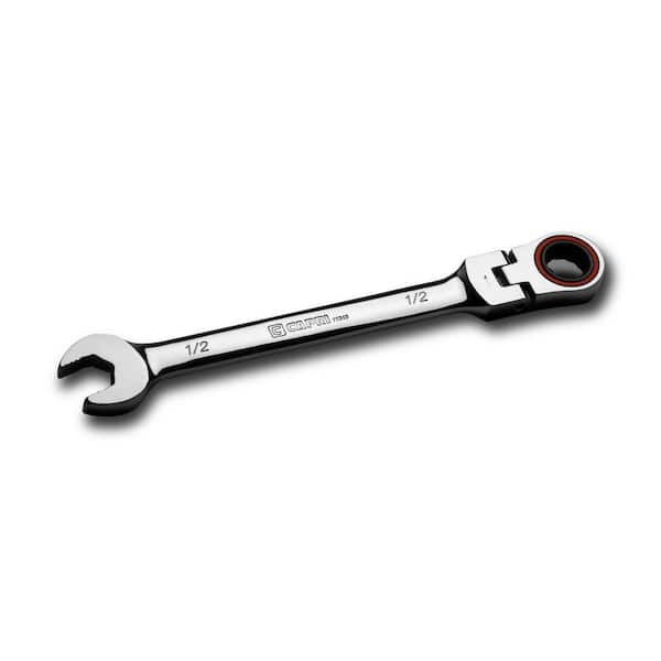 Capri Tools 100-Tooth 1/2 in. Flex-Head Ratcheting Combination Wrench