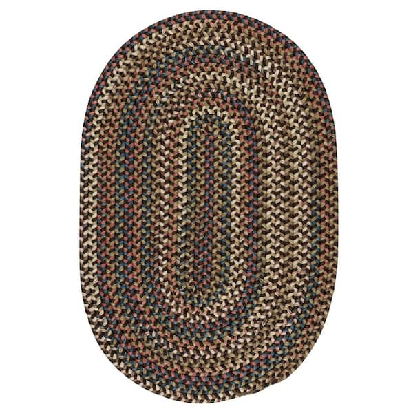 Cedar Cove Dark Brown 10 ft. x 13 ft. Oval Indoor Area Rug