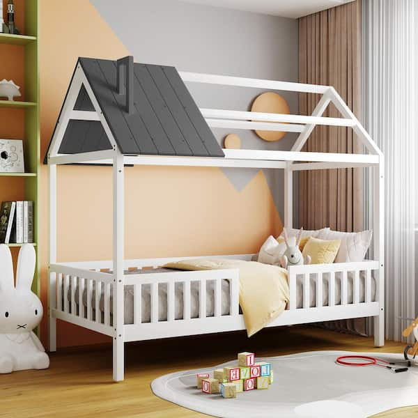  Twin Size Bed With Rails