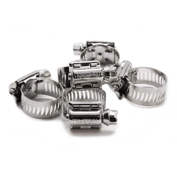 Marine Grade 300 Series Stainless Steel, SAE #8 Worm Gear Hose Clamp treated with NL-19