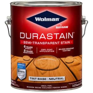 1 gal. Durastain Neutral Base Exterior Wood Semi-Transparent Stain (4-Pack)