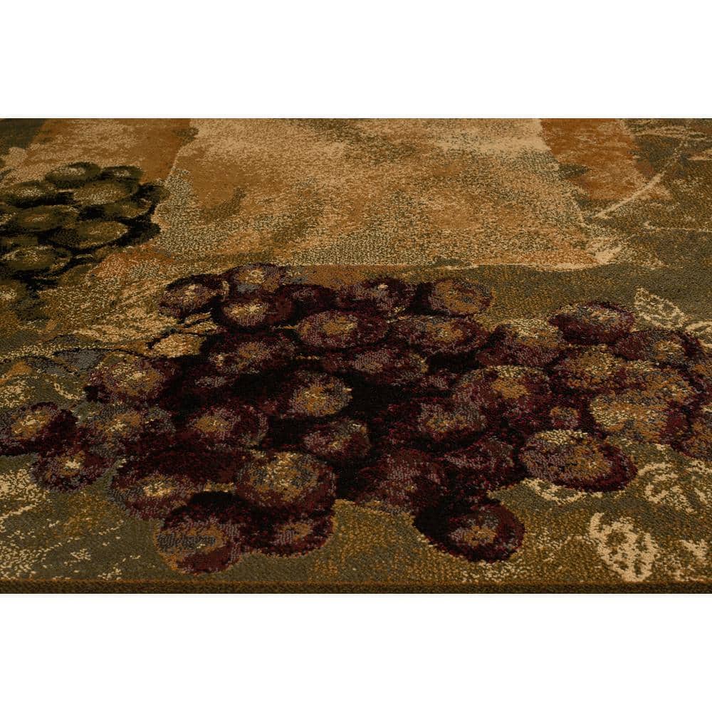 Vineyard Green Rectangular Polypropylene Area Rug