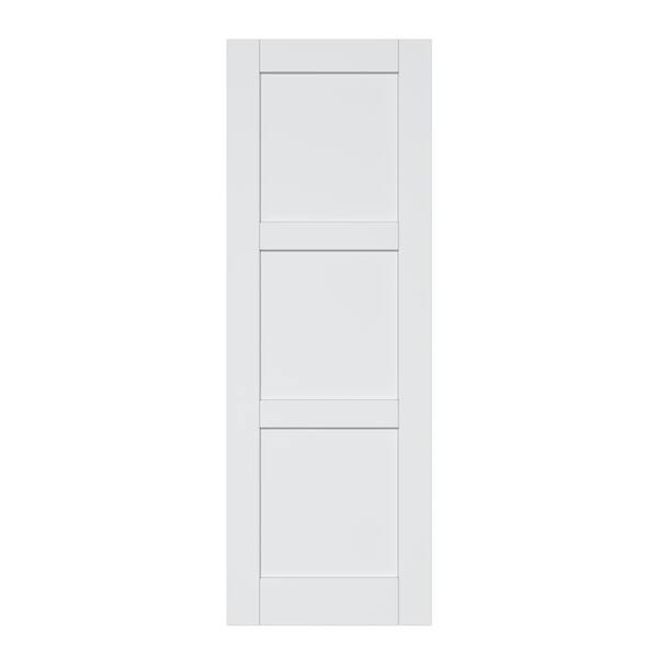 ARK DESIGN 28 in. x 80 in. 3-Lite Paneled Blank Solid Core Composite ...