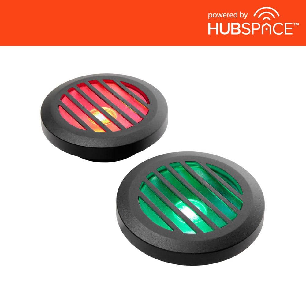 Hampton Bay Low Voltage Black Hardwired Color Changing Integrated LED