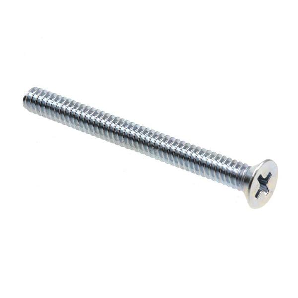 Prime-Line #10-24 x 2 in. Zinc Plated Steel Phillips Drive Flat Head Machine Screws (100-Pack)