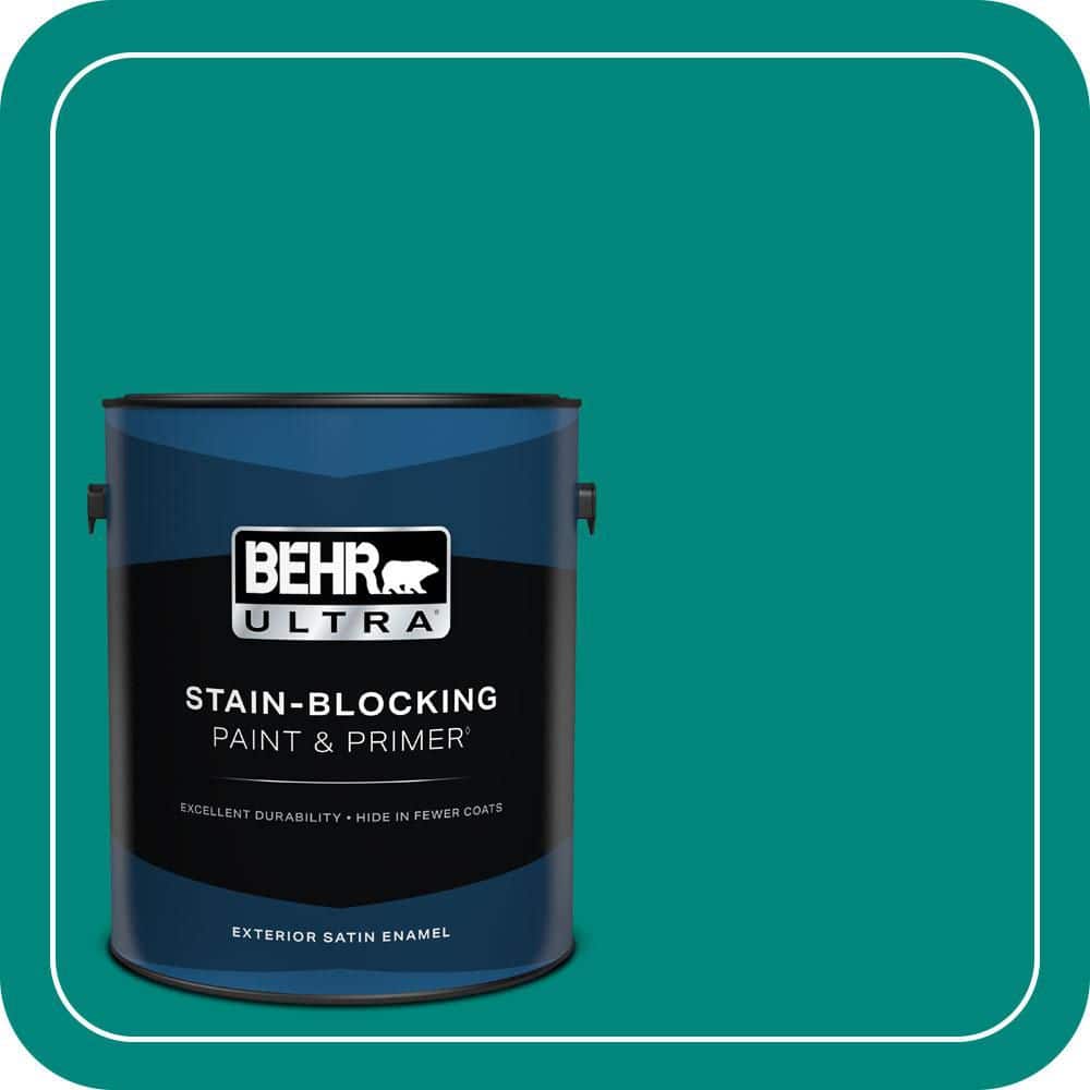 1 gal. #P450-7 Mystic Turquoise Satin Enamel Exterior Paint & Primer price history on PriceWatchPro