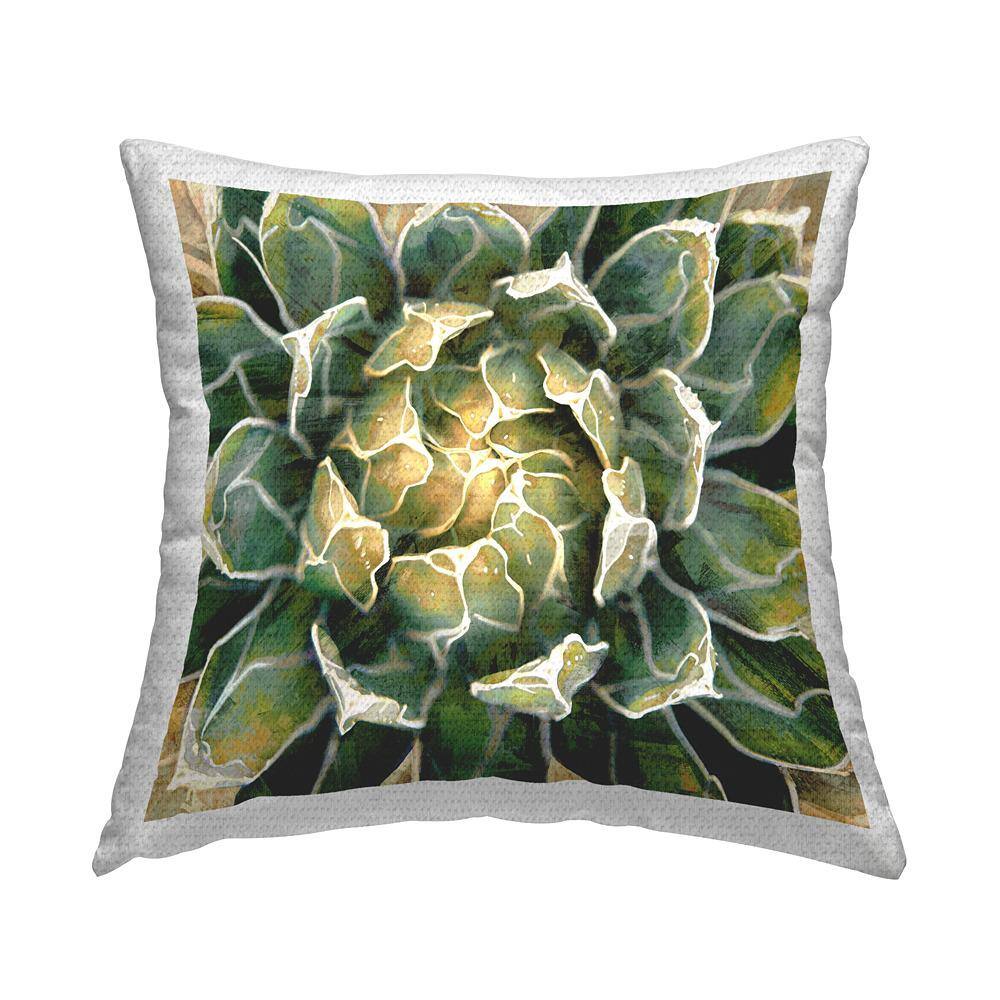 Green Succulent Plant Botanical Green Square Outdoor Throw Pillow price history on PriceWatchPro