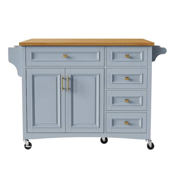 Crosley Furniture Brown Composite Base with Stainless Steel Metal Top Kitchen Island (18-in x 52-in x 36-in)