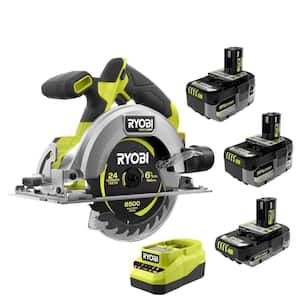 ONE+ 18V HIGH PERFORMANCE Kit w/ (2) 4.0 Ah Batteries, 2.0 Ah Battery, Charger, & ONE+ HP Brushless Circular Saw