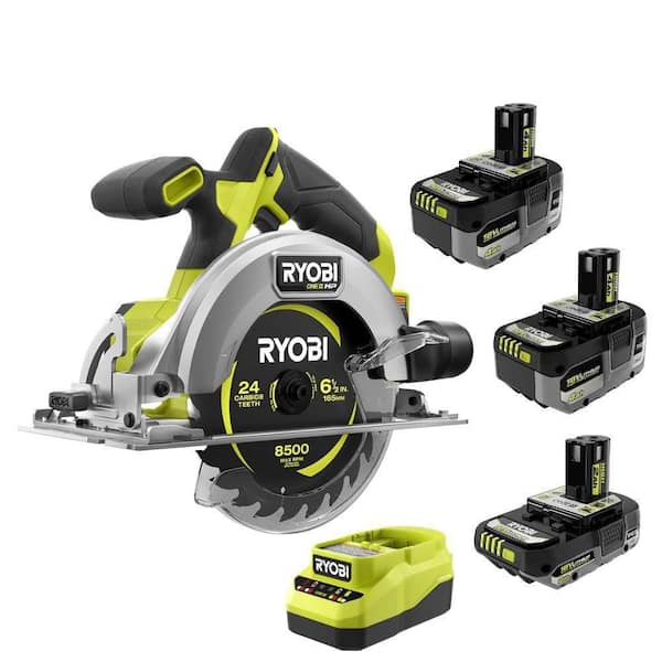 ONE+ 18V HIGH PERFORMANCE Kit w/ (2) 4.0 Ah Batteries, 2.0 Ah Battery, Charger, & ONE+ HP Brushless Circular Saw