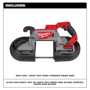 M18 FUEL 18V Lithium-Ion Brushless Cordless Deep Cut Dual-Trigger Band Saw (Tool-Only)
