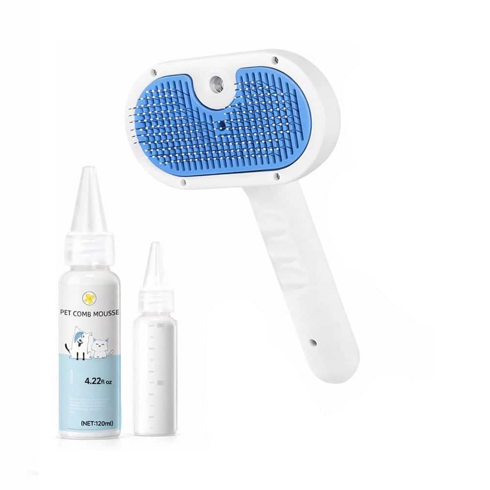 Multi-Function Steam Spray Pet Grooming Brush for Shedding and Hair Removal, Self-Cleaning, 1-Pack price history on PriceWatchPro