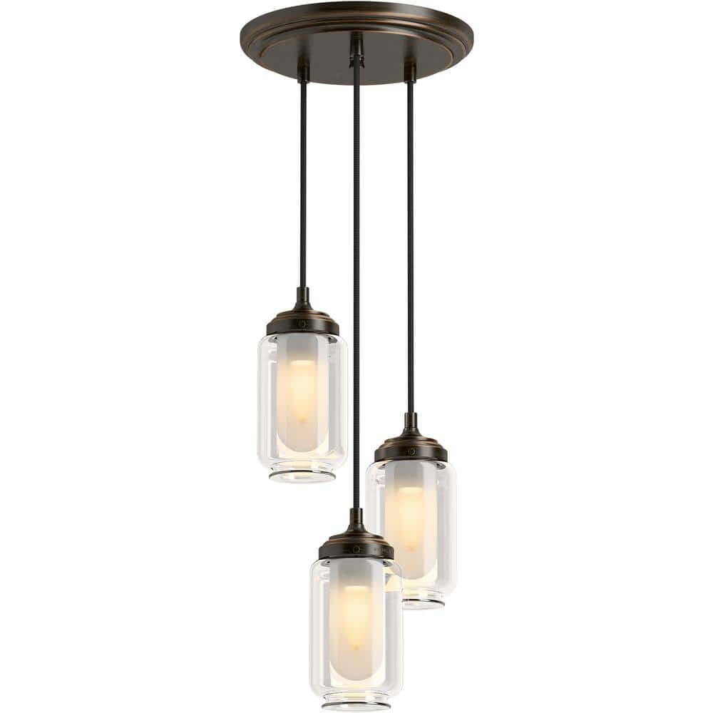 KOHLER Artifacts 3 Light Pendant Lighting Fixture for Kitchen Island