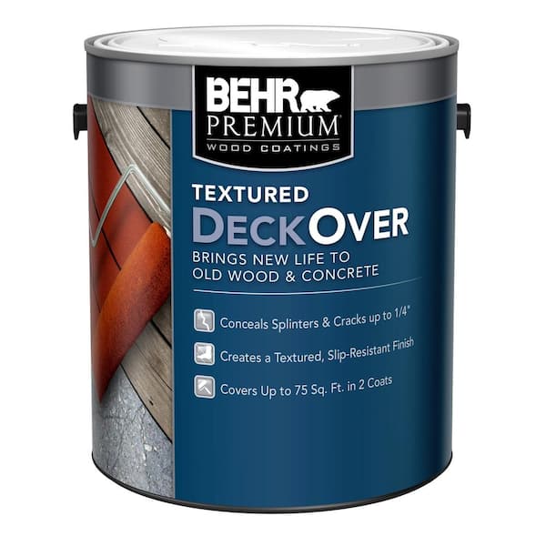 BEHR Premium Textured DeckOver 1 gal. Textured Solid Color Exterior Wood and Concrete Coating