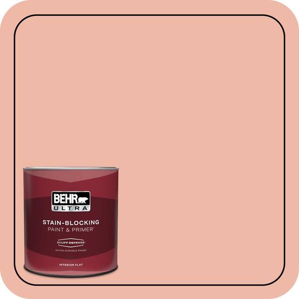 BEHR ULTRA 1 qt. #210C-3 Jovial Extra Durable Flat Interior Paint & Primer
