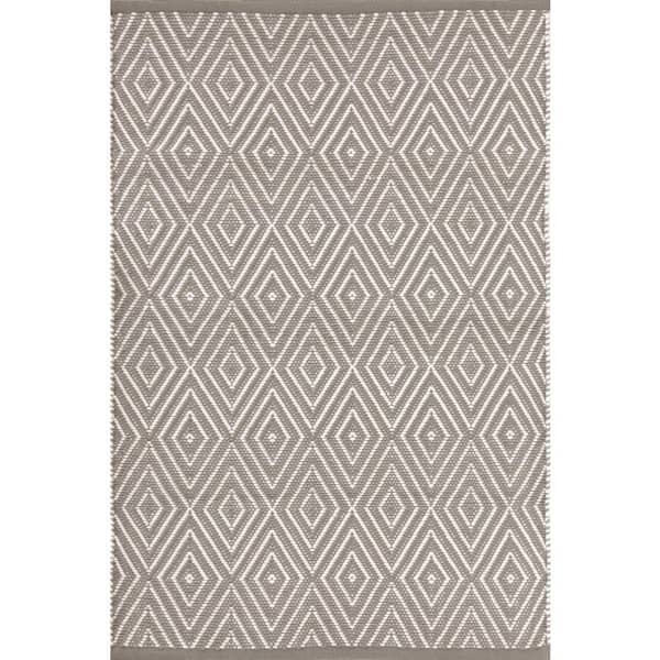 Diamond Handwoven Fieldstone/Ivory 3 ft. x 18 ft. Outdoor Runner Rug