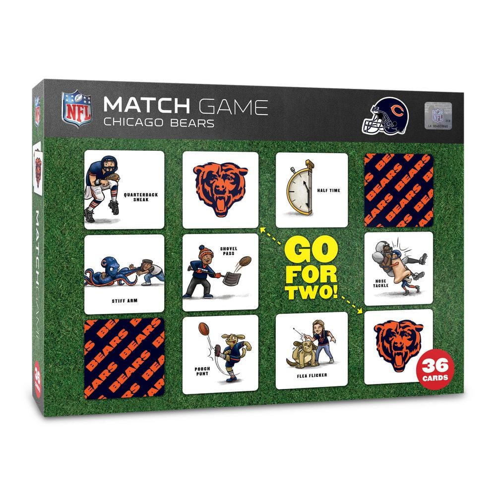 YouTheFan NFL Chicago Bears Licensed Memory Match Game 2501475 - The Home  Depot