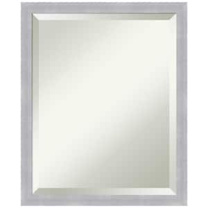 Grace Brushed Nickel 18 in. H x 22 in. W Framed Wall Mirror