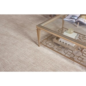Essence - Buff - Brown 13.2 ft. 47.19 oz. Polyester Pattern Installed Carpet