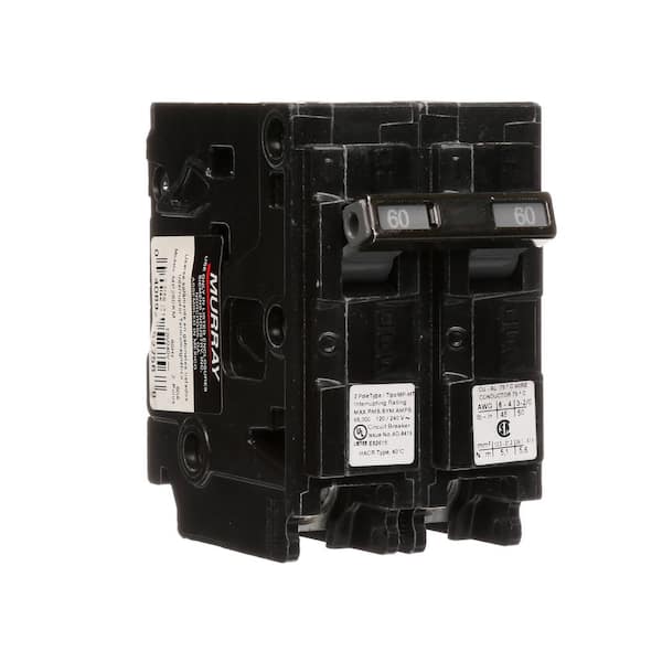 Murray MP360ST 240-Volt type MP-T 60-Amp Circuit Breaker with 120-Volt Shunt Trip Three pole