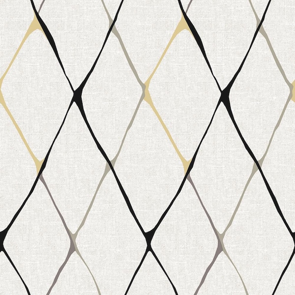 SURFACE STYLE diamondlike Graphite Vinyl Peel and Stick Wallpaper Roll ( Covers 30.75 sq. ft. )