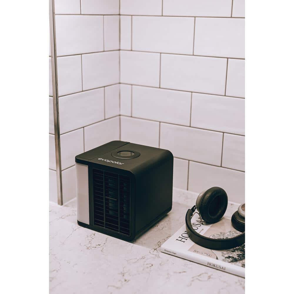 Black Portable USB-Powered Air Cooler with Remote Control