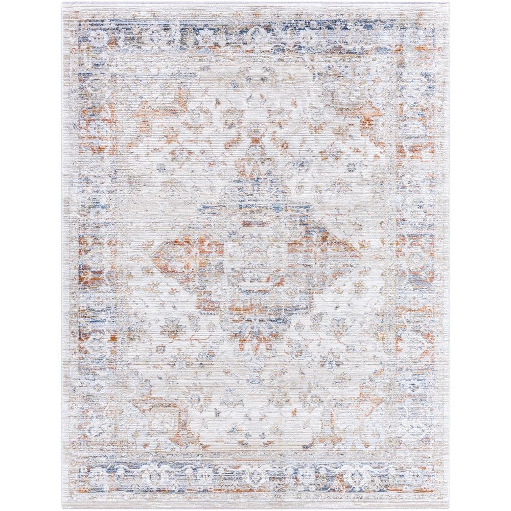 Edmonton Blue/Cream 9 ft. x 12 ft. Traditional Indoor Area Rug price history on PriceWatchPro